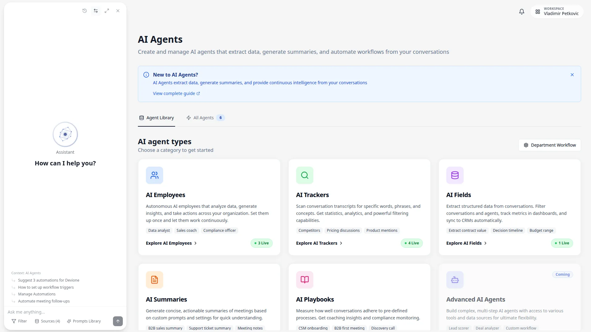 Keyword Tracker analytics dashboard